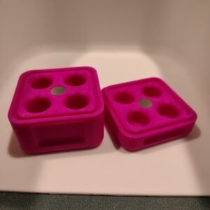Magnetic 4x 3ml Vial Holder | Secure Peptide Storage Organizer